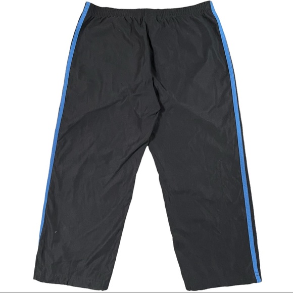 Adidas size small dark grey with blue stripes Capri pants elastic waist & ankles - Picture 9 of 15